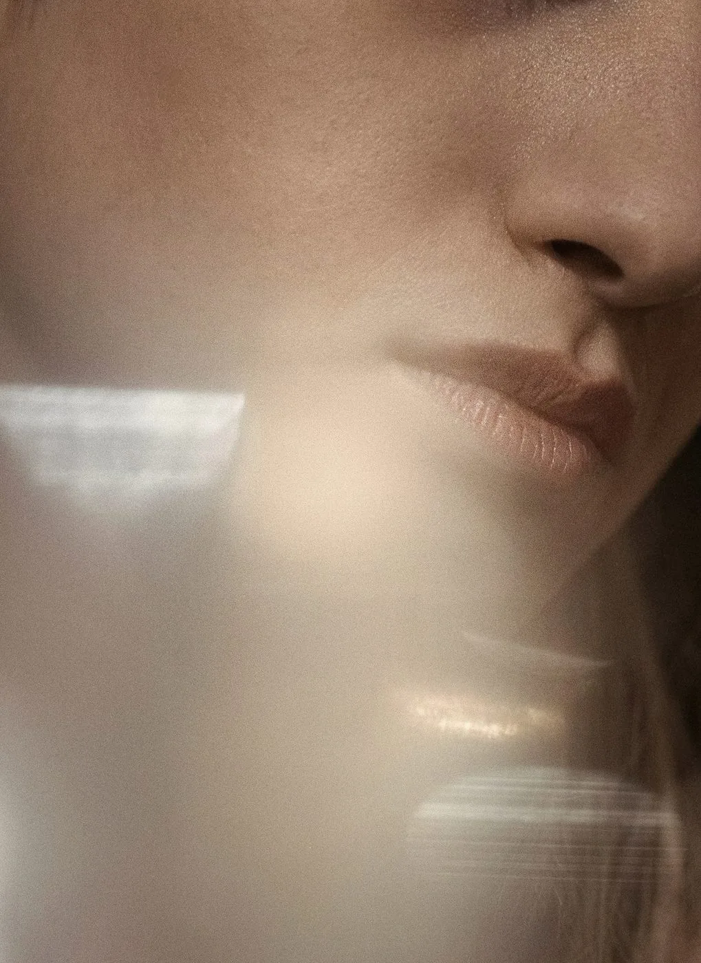 Neck and lower face detail